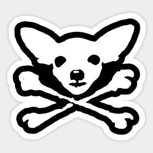 Chihuahua Crossbones Sticker